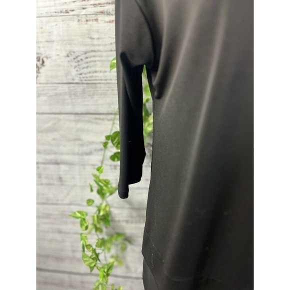 Chico's Blouse Shirt Blouse Lot of 2 size 4 6 0 Red Black Stretch Career Modest - Picture 13 of 16